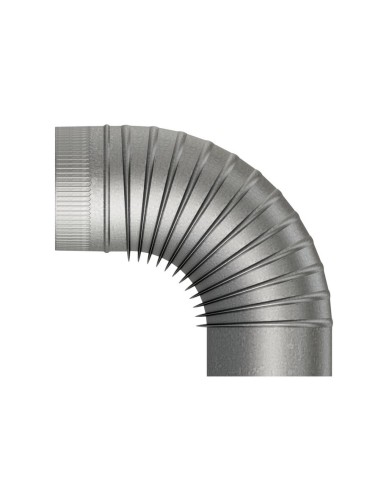 CODO RIZADO GALVANIZADO ø 100 mm a 90º