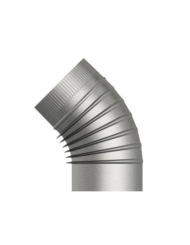 CODO RIZADO GALVANIZADO ø 110 mm a 45º