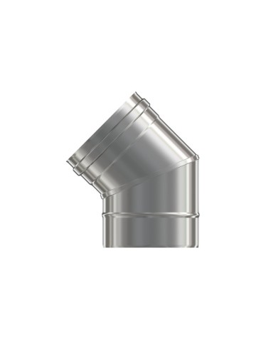 CODO INOXIDABLE 316L ø 130 mm a 45º