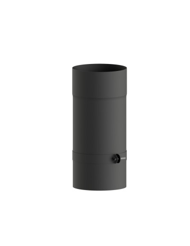 TUBO EXT. VITRIFICADO NEGRO MATE ø 200 mm L. 330 mm