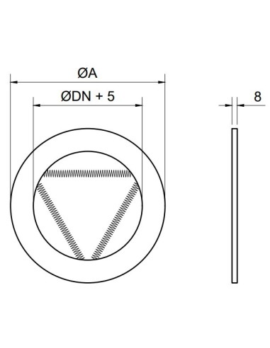 PLAFON INOXIDABLE 304 ø 120 mm