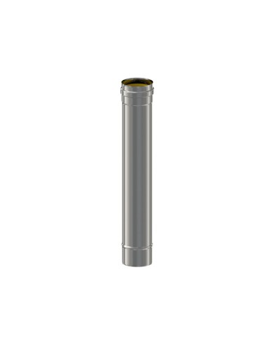 TUBO. RECTO PELLET INOXIDABLE 316L ø 80 mm L.1000 mm