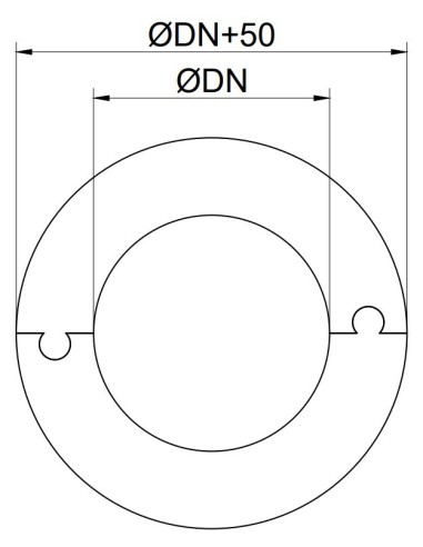 EMBELLECEDOR PLANO INOXIDABLE 316L ø...
